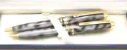 Bill Blass Pen & Mechanical Pencil Set Continental - Gray Marble/Gold