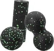 Ronyme Portable Yoga Foam Roller And Massage Balls Set for Back Relief, without Bag