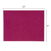 Mega Crafts - 9" x 12" Metallic Glitter Adhesive EVA Foam Sheets - Fuchsia, 6PCS