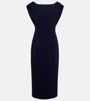 [Emilia Wickstead] Emilia Wickstead Maliya crêpe midi dress AU 10 black