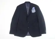 Marks and Spencer Men's Blue Check Blazer 40R