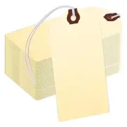 300PCS Tags with String,Shipping Labels with Reinforced Hole and Elastic4242