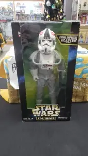 NIB 12" 1997 AT-AT DRIVER STAR WARS POSABLE ACTION FIGURE GALACTIC KENNER