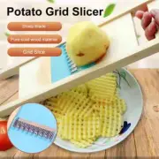 French Fries Potato Chips Slicer Cutter Waffle Grid Slice Maker Stainless Steel