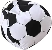 SWOOMEY Stuffed Animal Bean Bag Storage Soccer Plush Toy Organizer Soft Storage and Girls Toy Inches
