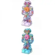 Zhanhuang Transparent gear electric robot toy for children