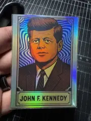 John F. Kennedy Custom Holographic Refractor Art Trading Card /9