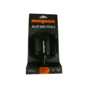 mongoose Alloy Bike Pedals (2) Works w/ 1/2" and 9/16"
