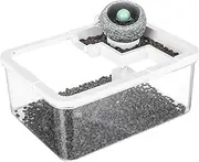 Small Aquarium - Desktop Tiny Tank - Small Ancient Aquariums with USB Pump & Light for Aquaponics Reef Jellyfish Betta Desktop Bookshelf Bedroom Hospital Studio