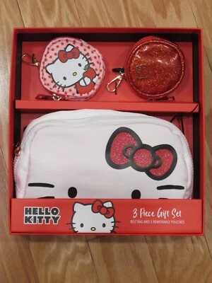 Hello Kitty 3 Piece Belt Bag w/ Removable Pouches Gift Set