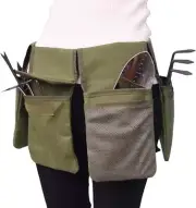 Garden Tool Belt Canvas Waist Tool Apron with Pockets Gardening Kit Tote Bag