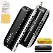 FORERUNNER 2.0 without valves Chromatic Harmonica 12-Hole 48 Tones Mouth Organ