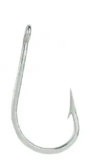 Mustad Southern and Tuna Hook, Forged, Knife Edge Point, Ringed: 7691S-SS-9/0-10