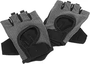 BELLIFFY 1 Pair Half Finger Workout Gloves for Men and Women Durable Padded Biker Gloves for Cycling Gym Training and Outdoor Sports Ergonomic Fit Shock Absorbing Grey