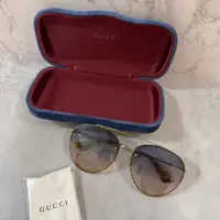 在飛比找PopChill優惠-[二手] Gucci 太陽眼鏡 狀況極新 藍色漸層鏡片