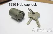 1936 Ford Locking Hub/cap Lock cylinder with Keys NOS Briggs