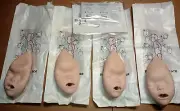 (4) NEW! Laerdal Replacement Baby Anne CPR Manikin Replacement Rubber Face Skin