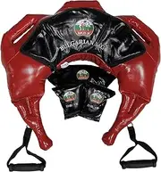 Suples Bulgarian Bag-Model Strong, Red Vinyl (26lbs - 37lbs), Made, Including The Instructional Video Link from The Inventor Coach Ivan Ivanov (Wrestling, Fitness, Crossfit)