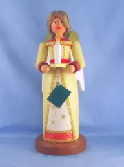 Vintage German Nutcracker Gunter Ulbricht/Franz Karl Angel Candle 14" NIB NOS