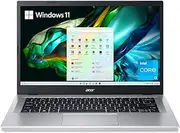 [acer] Aspire 3 A314-36P-35UU Slim Laptop | 14.0" Full HD IPS Display | Intel Core i3-N305 Processor | Intel UHD Graphics | 8GB LPDDR5 | 128GB NVMe SSD | Wi-Fi 6 | Windows 11 Home in S Mode,Silver