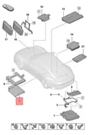 Genuine PORSCHE 911 Carrera 992 Turbo S Control Unit PAB927158