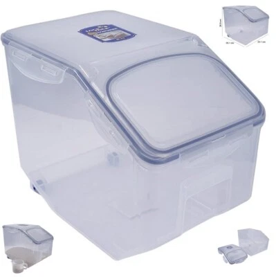 LOCK & LOCK Plastic Food Storage Containers with Lids Flip-Top 50.7 Cup Rice Hom