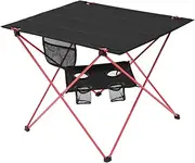 BESTonZON Portable Camping Table Folding Aluminum – Lightweight Outdoor Picnic Table for Camping, Beach, BBQ, Backyard, Tailgating – Compact & Sturdy Design (73 x 55 x 53 cm)