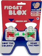 Goliath Fidget Blox Sound | Green & Red Poppers | Sensory Fidget Toys | Safe & Reliable | Ages 5+