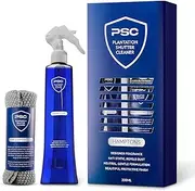 Plantation Shutter Cleaner Kit – Window Shutters Cleaning Kit with Cleaner Spray and Pure Cotton Cloth – Anti-Static Dust Cleaner Solution – Fresh and Clean Fragrance – Gentle Protective Finish