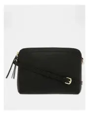 [Trent Nathan] Segovia Black Zip Top Crossbody Bag