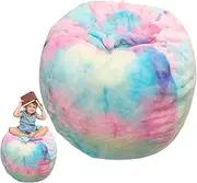 Plush Animal Storage Bag - Stuffed Animal Bean Bag, Stuffed Animal Storage Chair | Velvet Animal Toys Storage Bean Bag with Large Storage Capacity, Lazy Lounger Bean Bag for Adults Kids