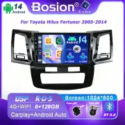 Car Play Android 14 Car Stereo GPS Head Unit For Toyota Hilux Fortuner 2005-2014