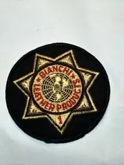 Vintage Bianchi Leather Products Gold Star Patch