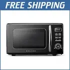 Vintage Style Compact Microwave Oven - 0.9 cu ft with 7 Auto Cooking Programs