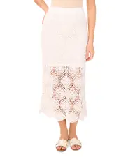 1.state Crochet Midi Skirt