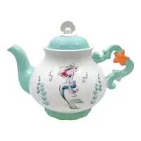 在飛比找momo購物網優惠-【sunart】迪士尼 小美人魚 陶瓷造型茶壺 海底世界(餐