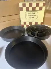 Vintage ABC Checkerboard Cake Pan Bake Set - Non-Stick