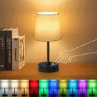 Small Cordless Table Lamp RGB 7 Color Changing, 3 Color Temperatures, Built-i...