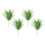 4Pcs Artificial Succulent Plants Unpotted Small Fake Plants Gradient Green