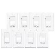 8PK 15A 120V Dimmer Switch Without Neutral Wire Requirement, 150W LED/CFL