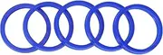 X AUTOHAUX Universal Oil Seal UN Lip Seal Ring Rotary Shaft Seal 50x58x8mm High Pressure TPU Blue 5 Pcs