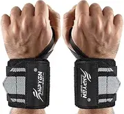 Wrist Wraps, Wrist Support for Weightlifting, Powerlifting, Strength Training, Benching, Bodybuilding, Crossfit, Thumb Loops with Adjustable Straps, Workout Wrist Strap for Men and Women
