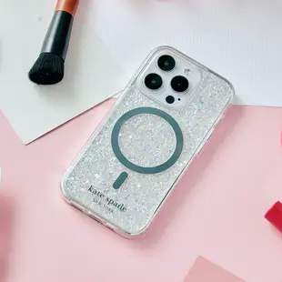 【kate spade】iPhone 15系列 MagSafe 精品手機殼 銀河星鑽