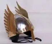 23 watchers Medieval Steel & Brass Viking Helmet Knight Norman Warrior Helmet Ha