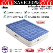 Comfortable Queen Air Mattress Inflatable Blow Up Sofa Bed Cube Built-In Pump