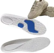 [Generic] Sport Insoles for Men,1 Pair Shock Absorption Inserts - Anti-Fatigue Shoe Insoles High Arch Support Orthotics Insoles for Work Boot Sneakers Hiking Shoe
