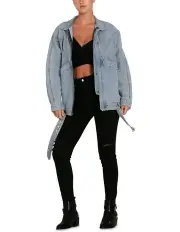 [Belle & Bloom] All About You Denim Jacket in Stonewash Blue