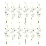12Pcs Artificial Orchid Flower for Floating Candle Centerpieces, White