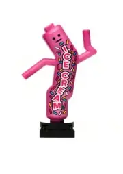 Citizen Brick Tubeman Ice Cream - Set of 3 Custom printed LEG0 minifigs