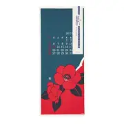 Midori 2025 Calendar Wall Hanging Echizen Washi Large Floral Pattern 31340006